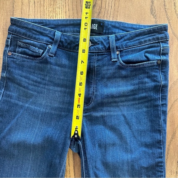 Paige Hoxton Skinny Jeans Medium Dark Wash Denim Size 28 Comfy Casual - Picture 3 of 12